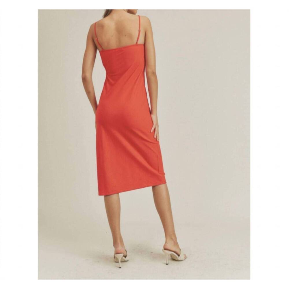 NEW LUSH crimson cutout dress in red - Picture 7 of 8